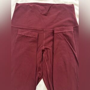Lululemon Athletica Burgundy Leggings